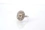 Bague 54 Bague Art déco vintage en platine sertie de diamants 58 Facettes 25715-25766