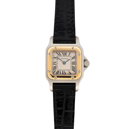 Montre Cartier Santos Galbée - Montre SM acier et or jaune 58 Facettes 540