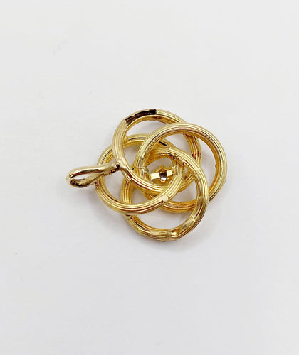 Pendentif Pendentif infini Art nouveau en or 18K et diamant taille rose 58 Facettes A07730