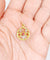 Pendentif Art nouveau - Pendentif fleur en or rose, pierre rouge et diamants 58 Facettes A07731