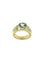 Bague 54 Bague rétro italienne en or jaune, péridot et diamants 58 Facettes A1967D