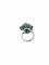 Bague 57 Bague cocktail française en or blanc, turquoise et diamants 58 Facettes A1997D