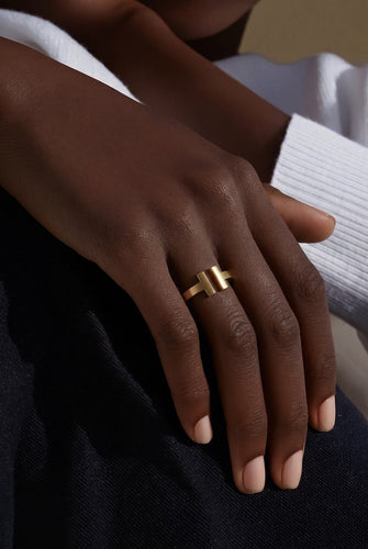 Bague 50 Tiffany T - Bague Square en or jaune 58 Facettes Tiffany Bague T