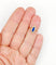 Bague 48.5 Bague marquise victorienne en or rose, pierre bleue et perles 58 Facettes A07715
