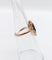 Bague 48.5 Bague marquise victorienne en or rose, pierre bleue et perles 58 Facettes A07715