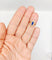 Bague 48.5 Bague marquise victorienne en or rose, pierre bleue et perles 58 Facettes A07715