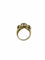 Bague 56 Bague cocktail Art déco en or blanc et rose avec diamants 58 Facettes A1998D