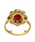 Bague 50 Bague en or jaune avec rubis 1,79 ct et diamants 58 Facettes 2274