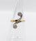 Bague 49 Bague toi et moi en or 18k et diamants taille ancienne 58 Facettes A07711