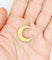 Pendentif Pendentif croissant de lune en or 18K et perles 58 Facettes A07705
