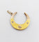 Pendentif Pendentif croissant de lune en or 18K et perles 58 Facettes A07705