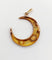 Pendentif Pendentif croissant de lune en or 18K et perles 58 Facettes A07705