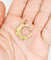 Pendentif Pendentif croissant de lune en or 18k avec perle 58 Facettes A07689