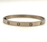 Bracelet Cartier Love - Bracelet classique taille 20 en or gris 18K 58 Facettes BOP/260078