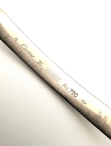 Bracelet Cartier Love - Bracelet classique taille 20 en or gris 18K 58 Facettes BOP/260078