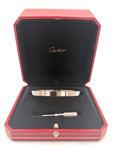 Bracelet Cartier Love - Bracelet classique taille 20 en or gris 18K 58 Facettes BOP/260078