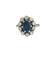 Bague 50 Bague marguerite en or blanc, saphir et diamants 58 Facettes BAG.MARGT.S-2452.3