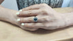 Bague 50 Bague marguerite en or blanc, saphir et diamants 58 Facettes BAG.MARGT.S-2452.3