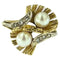 Bague 56 Bague vintage italienne en or 18 carats, perles et diamants 58 Facettes A2000D