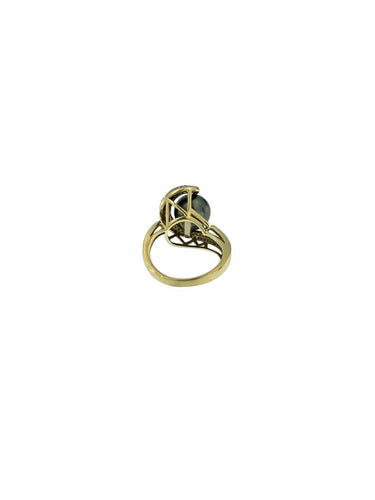 Bague 56 Bague cocktail en or 18 carats, perle noire et diamants 58 Facettes A2001D