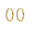 Boucles d'oreilles Aitches Embrace - Boucles d'oreilles créoles en or 18K et diamants 58 Facettes GER1356YG-2