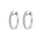 Boucles d'oreilles Embrace - Boucles d'oreilles créoles en or blanc et diamants 58 Facettes GER1356WG