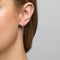 Boucles d'oreilles Embrace - Boucles d'oreilles créoles en or blanc et diamants 58 Facettes GER1356WG