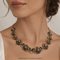 Collier Collier ancien XVIIIe en or jaune 18 kt et émaux 58 Facettes CL146 128-68 (00329)