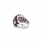 Bague 53 Bague dôme étoiles en or blanc, tourmalines et diamants 58 Facettes 1.0000613/1