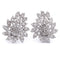 Boucles d'oreilles Boucles d'oreilles florales en platine et diamants 58 Facettes OR P4 (00619)