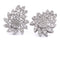 Boucles d'oreilles Boucles d'oreilles florales en platine et diamants 58 Facettes OR P4 (00619)