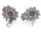 Boucles d'oreilles Boucles d'oreilles florales en platine et diamants 58 Facettes OR P4 (00619)
