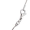 Collier Collier avec pendentif croix en or blanc 18 ct, diamants et émeraudes 58 Facettes 25439