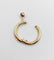Bague 53 Bague ouvrante vintage en or 18k et rubis cabochon 58 Facettes A07640