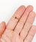Bague 53 Bague ouvrante vintage en or 18k et rubis cabochon 58 Facettes A07640