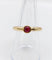 Bague 53 Bague ouvrante vintage en or 18k et rubis cabochon 58 Facettes A07640