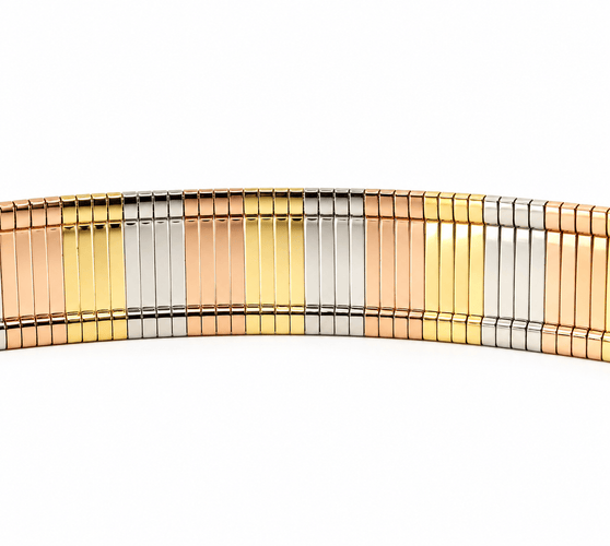 Bracelet Bracelet en trois ors 18 carats 58 Facettes 90063
