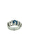 Bague 53 Bague rétro italienne en or blanc, saphir et diamants 58 Facettes A2026D