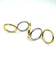 Bague 53 Pomellato Tubolare - Bague en or jaune et blanc 18K 58 Facettes POMELLATO BG 1046