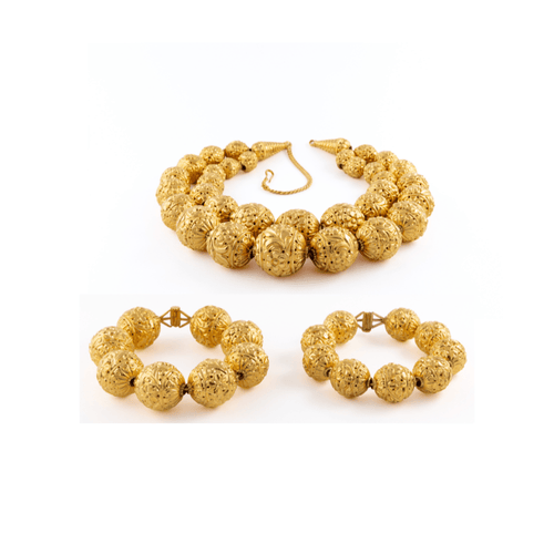 Collier Parure - Collier et bracelets en or jaune 58 Facettes 259191