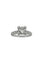 Bague 53 Bague solitaire en or blanc 18 carats et diamants 58 Facettes A2065D