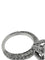 Bague 53 Bague solitaire en or blanc 18 carats et diamants 58 Facettes A2065D