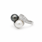 Bague 52 Toi & Moi - Bague en platine, perles et diamants 58 Facettes 1.0001192/3