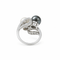 Bague 52 Toi & Moi - Bague en platine, perles et diamants 58 Facettes 1.0001192/3
