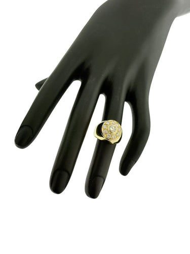 Bague 48 Bague chevalière française en or jaune et diamants naturels 58 Facettes A2066D