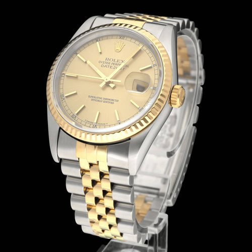 Montre Rolex Datejust - Montre 16233 en or et acier 58 Facettes ROL/DJ1/1571