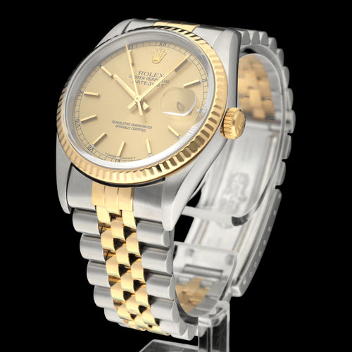 Montre Rolex Datejust - Montre 16233 en or et acier 58 Facettes ROL/DJ1/1571