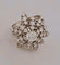 Bague 52 Bague fleur en or blanc et diamants 58 Facettes 2690414