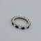 Bague 52 Alliance en or blanc avec saphirs et diamants 58 Facettes 2690416