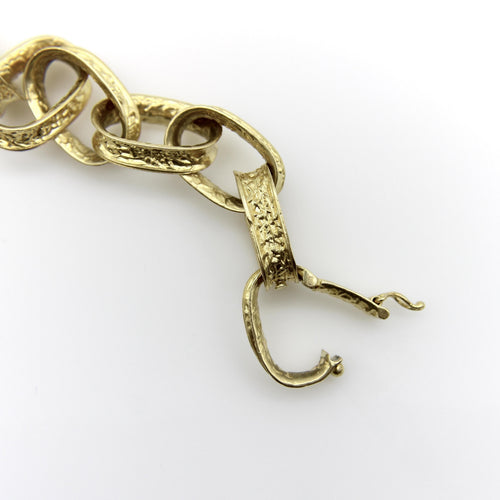 Bracelet Bracelet vintage à maillons ovales en or 18K 58 Facettes A1001C